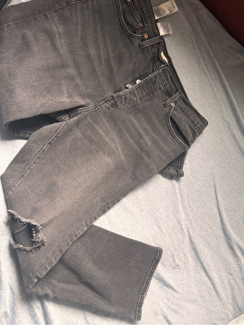 Levi’s High-Rise Black Distressed Jeans